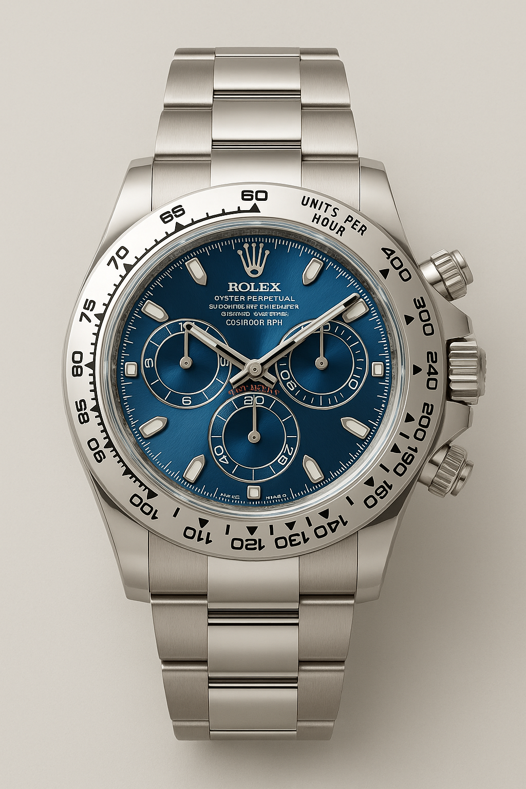 Rolex Cosmograph Daytona 116509 White Gold Blue Dial